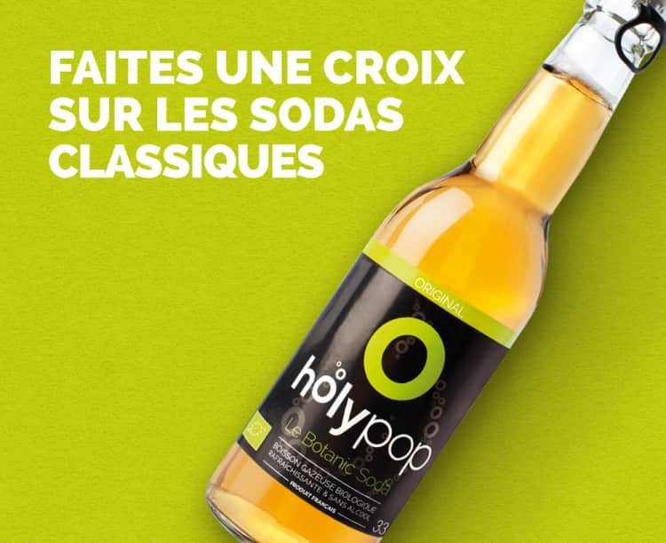 Concept publicitaire boisson Holypop