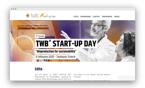 Création de site web TWB Startup Days