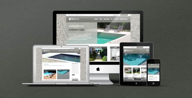 Développement du site web Résineo